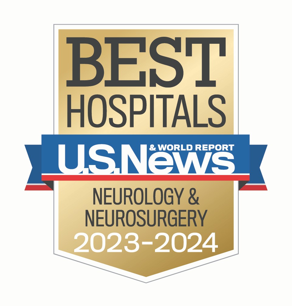 USNWR badge for neurology 2023-2024